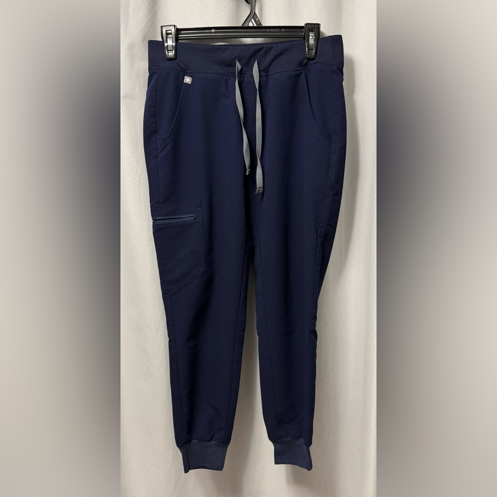 Figs Zamora Jogger Scrub Pants, Navy, Small Petite